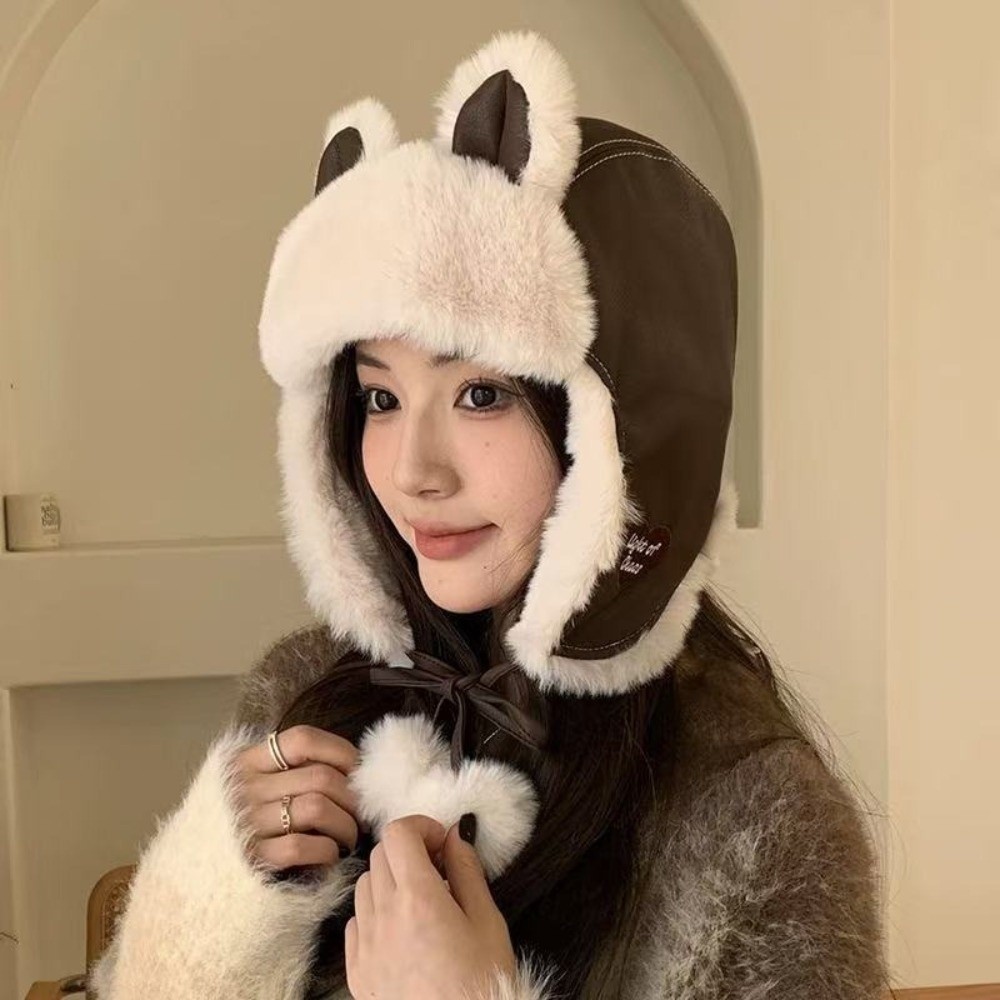 Trapper Hat Ear Flap - قبعة شتوية كلاسيكية من الجلد الصناعي