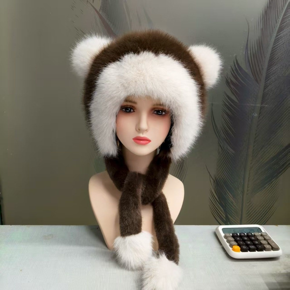 Winter Trapper Hat - قبعة ترابر من الفرو الصناعي مصنوعة