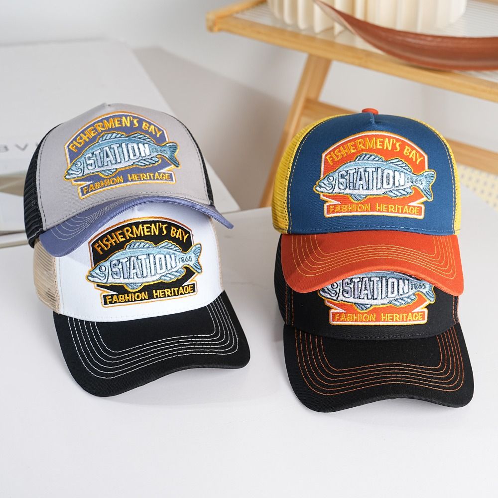 Trucker Cap Mesh - قبعة خارجية قابلة للتنفس، قبعة صيد،