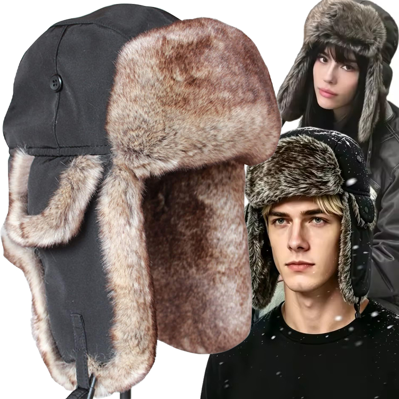 Trapper Hat Ear Flap - قبعات رجالية دافئة للشتاء بتصميم الطيارين