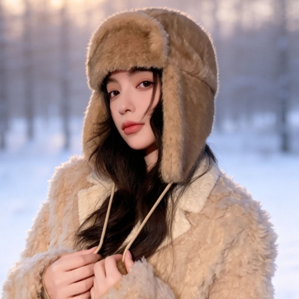 قبعة شتوية دافئة من البوليستر  - مراجعة Trapper Hat Ear Flap وسعره