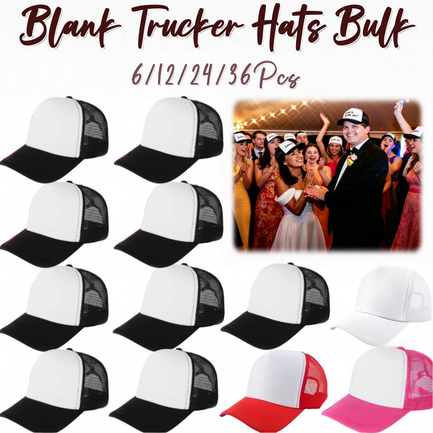 6-36 قطعة من قبعات التراكر الف - مراجعة Trucker Cap Mesh وسعره